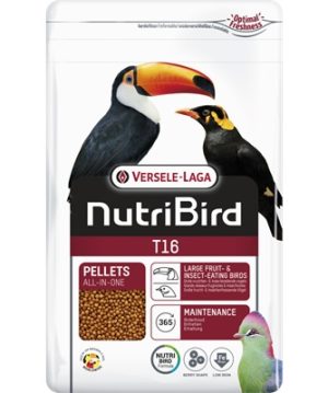 NutriBird T16 – Alimento para a manutenção de grandes aves frugívoras e insetívoras – Versele-Laga