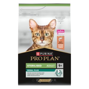 Purina Pro Plan Sterilised Renal Plus 1+  Salmão 3Kg