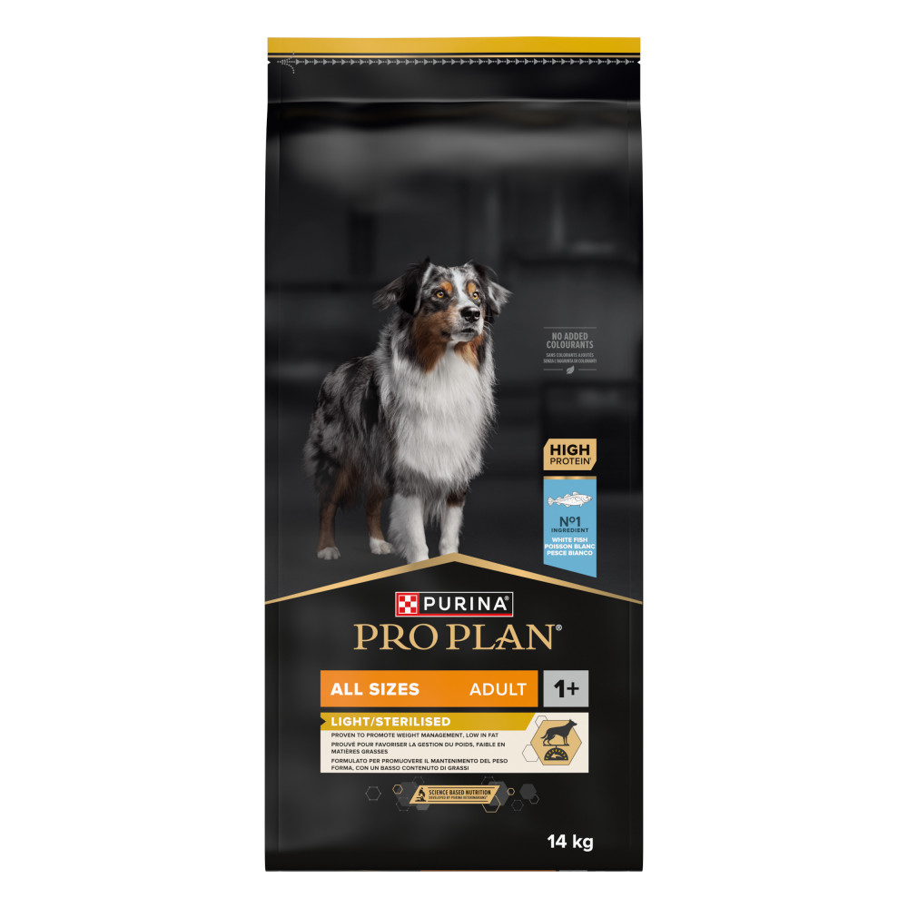 Purina Pro Plan All Sizes Sterilised Peixe Branco 14kg